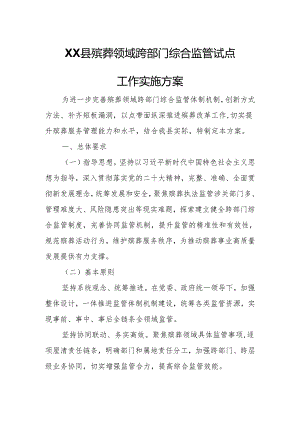 XX县殡葬领域跨部门综合监管试点工作实施方案.docx