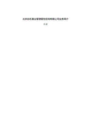 X管理咨询企业业务概述.docx