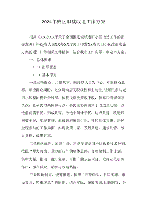 风景区开展2024年城区旧城改造工作实施方案 （汇编7份）.docx