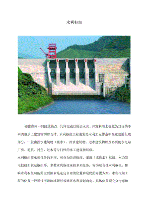 水利枢纽（2024年）.docx