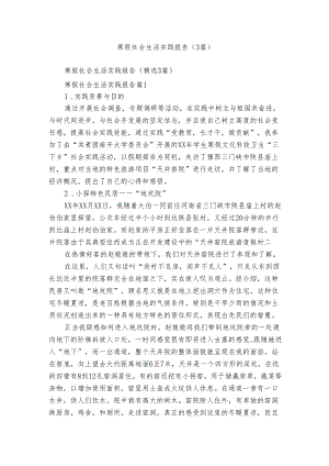 寒假社会生活实践报告（3篇）_1.docx