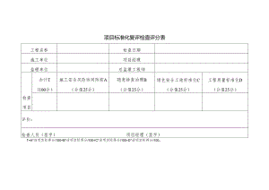 项目标准化复评检查评分表清单.docx
