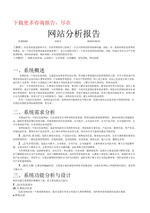 IT行业-网站分析报告.docx
