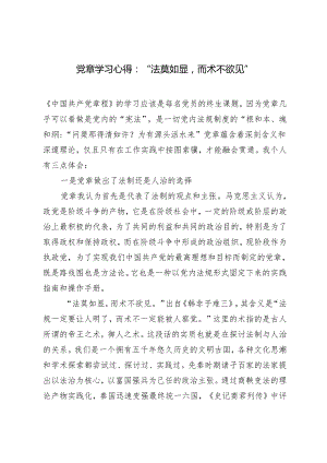 2024年党章学习心得：“法莫如显而术不欲见”（附2024年新版入党申请书）.docx