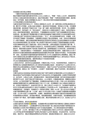 村党支部先进事迹材料.docx