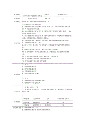 招商运营专员岗位职责说明书.docx