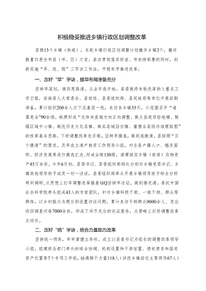 积极稳妥推进乡镇行政区划调整改革.docx