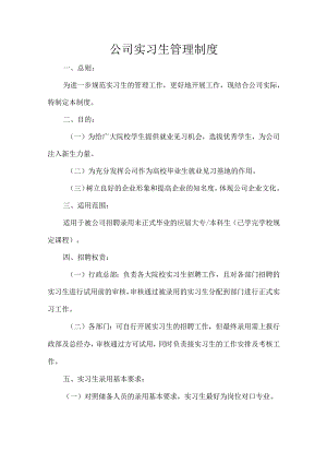 公司实习生管理制度.docx