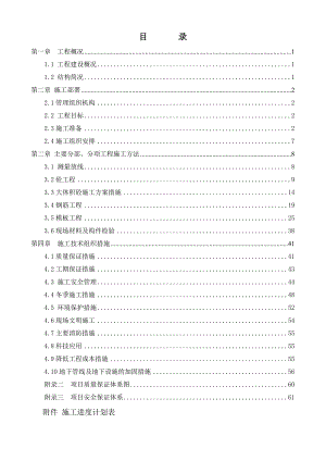 地下主体工程基础工程施工方案.doc