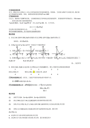 直线的方程经典题型总结加练习题-含答案.docx