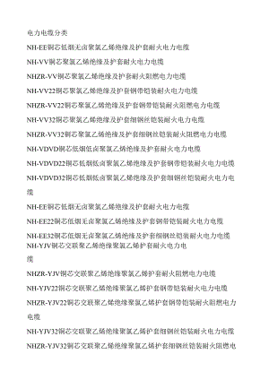电力电缆分类.docx