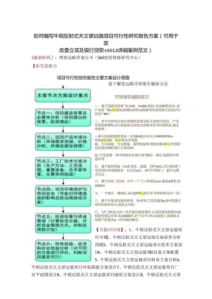 如何编写牛顿反射式天文望远镜项目可行性研究报告方案(可用于发改委立项及银行贷款+2013详细案例范文).docx