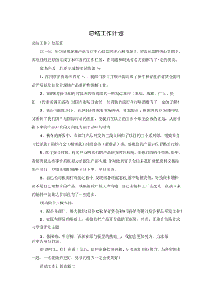 总结工作计划.docx