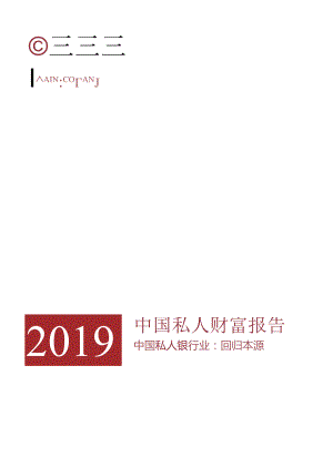 中国私人财富报告2019.docx