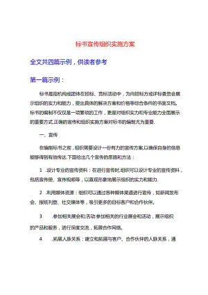 标书-宣传-组织实施方案.docx