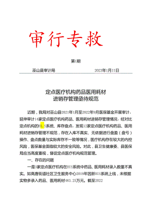 定点医疗机构药品医用耗材进销存管理亟待规范.docx