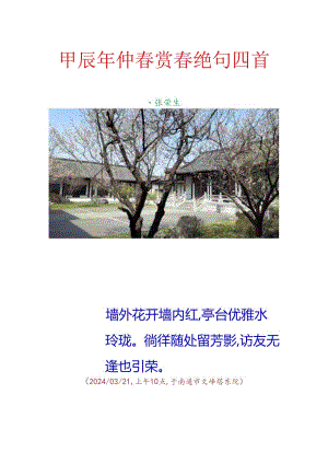 甲辰年仲春赏春绝句四首.docx