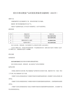 重庆市移动硬盘产品质量监督抽查实施细则（2024年版）.docx