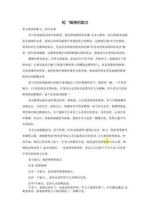 短小精美的散文.docx