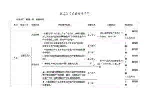 航运公司检查标准清单.docx