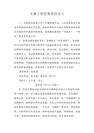 主要工作任务责任分工.docx