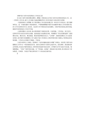 乡镇开展干部作风排查整改工作情况汇报.docx