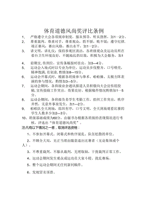体育道德风尚奖评比条例.docx