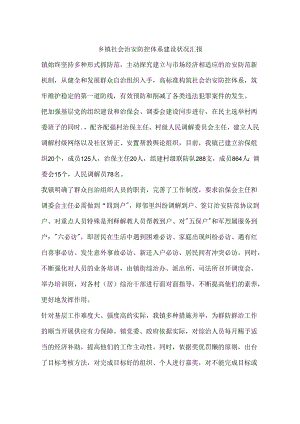 乡镇社会治安防控体系建设情况汇报.docx
