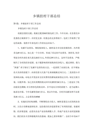乡镇挂村干部总结.docx