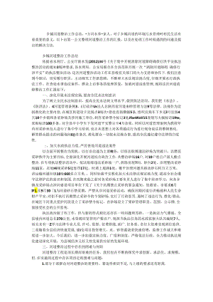 乡镇河道整治工作总结.docx