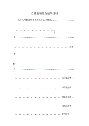 乙肝五项检查结果说明.docx