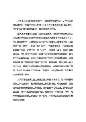 2024年优秀党务工作者先进事迹材料汇编.docx