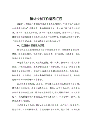 镇林长制工作情况汇报.docx