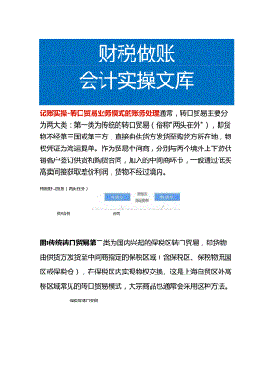 记账实操-转口贸易业务模式的账务处理.docx