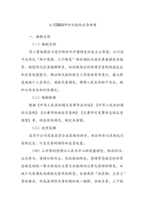 公司2024年防汛抢险应急预案.docx
