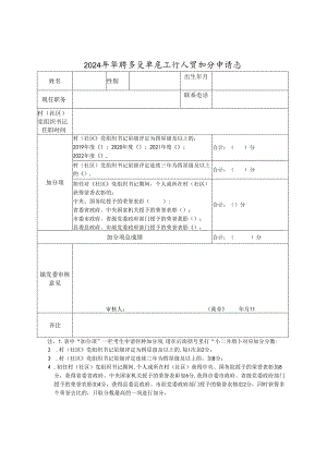 2024年招聘事业单位工作人员加分申请表.docx