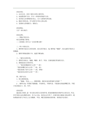 小班《五官很重要》PPT课件教案参考教案.docx
