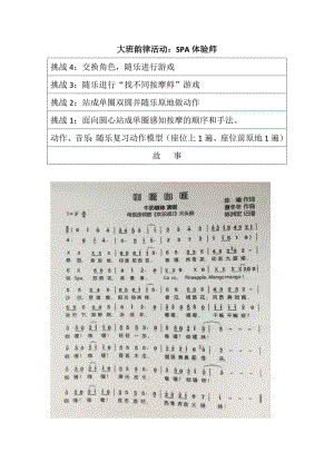 大班韵律《SPA体验师》PPT课件教案配乐大班韵律活动：SPA体验师 教案.doc