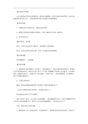 中班健康教育《保护五官》PPT课件教案参考教案.docx