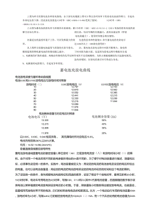 牵引用蓄电池放电曲线表合集.docx