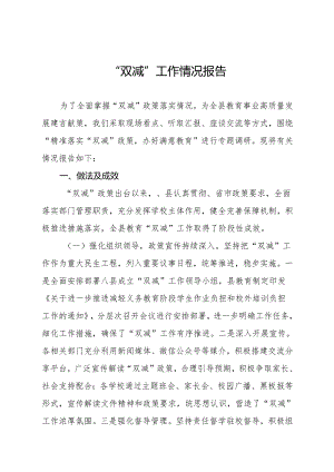 2024年中小学校落实“双减”政策情况报告十三篇.docx