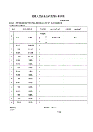 管理人员安全生产责任制考核表.docx