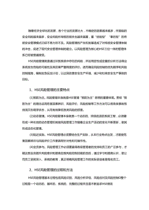 HSE风险管理的概念.docx