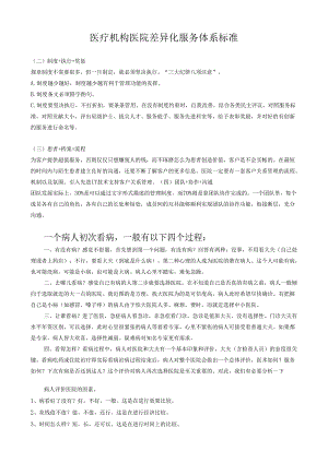 医疗机构医院差异化服务体系标准.docx