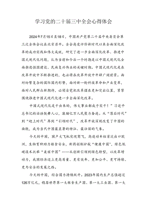学习2024年党的二十届三中全会心得体会 （10份）_81.docx