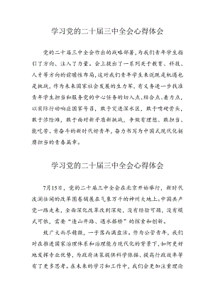 学习2024年党的二十届三中全会心得体会 （13份）_94.docx