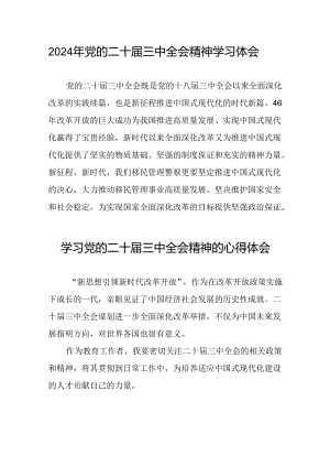 学习党的二十届三中全会心得感悟交流发言材料31篇.docx