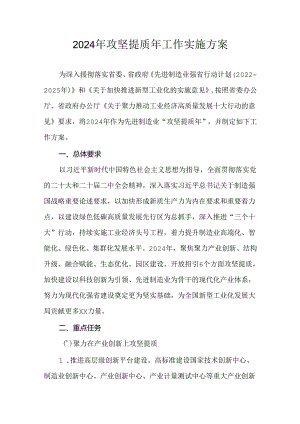 2024年攻坚提质年工作实施方案.docx