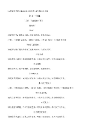 人教版小学古诗词大全[1].docx