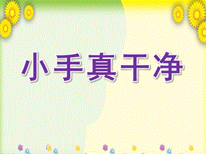 中班健康《小手真干净》PPT课件教案微课件.pptx